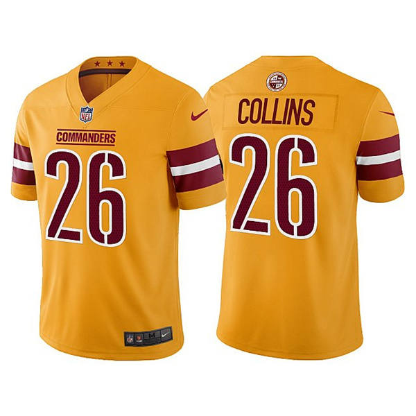 Men & Women & Youth Washington Commanders 26 Landon Collins Gold Vapor Untouchable Stitched Football Jersey->washington commanders->NFL Jersey